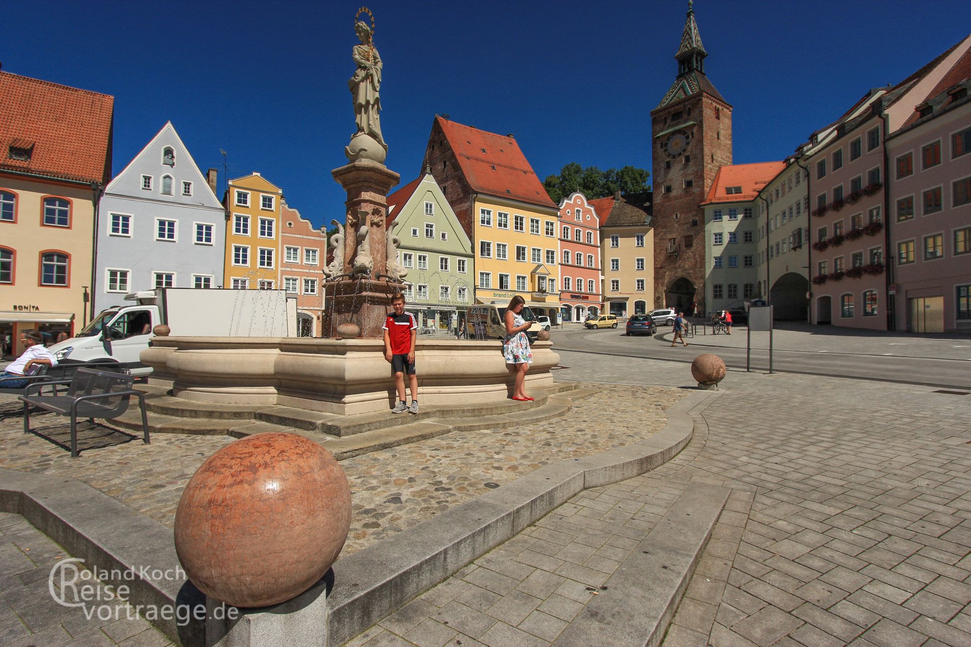 mit Kindern per Rad über die Alpen, Via Claudia Augusta, Altstadt von Landsberg am Lech